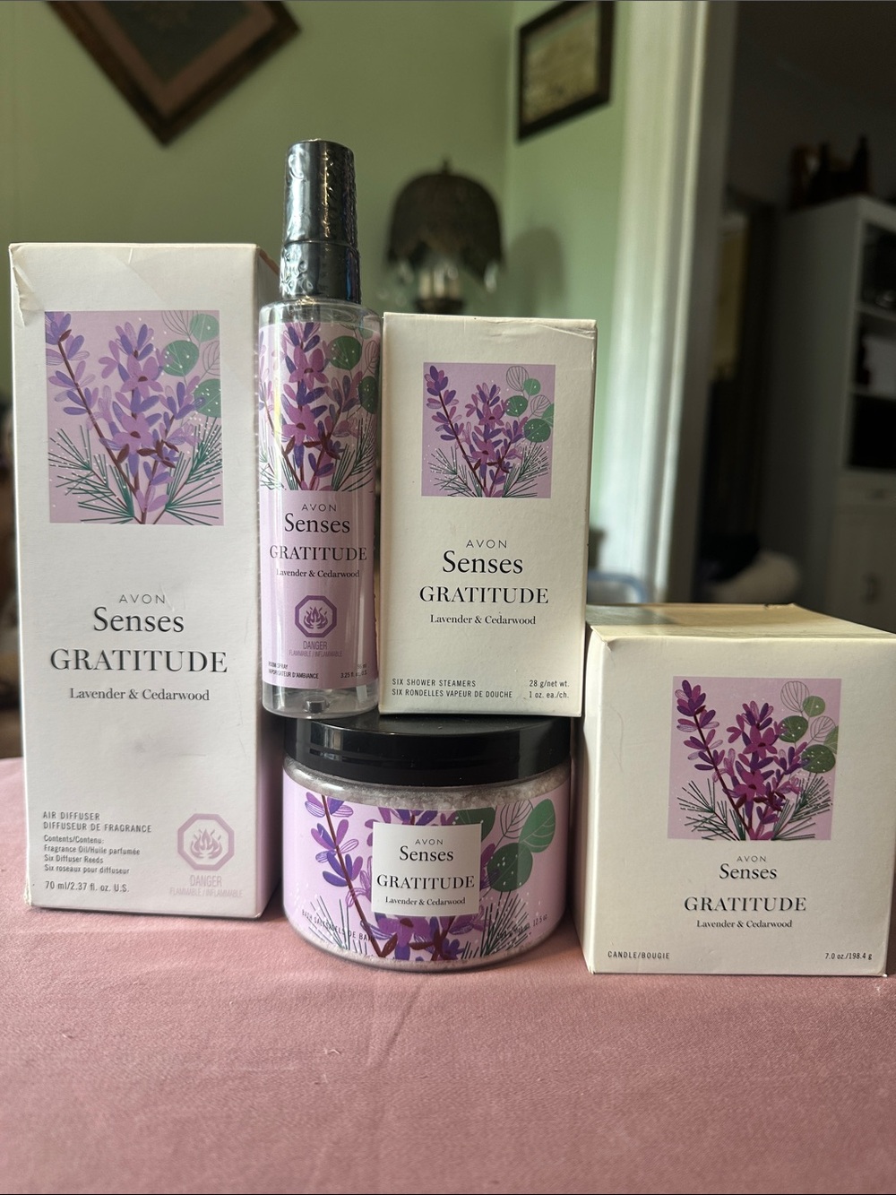 Avon Senses Gratitude Lavender & Cedarwood Aromatherapy Home/Room Set - Lavender